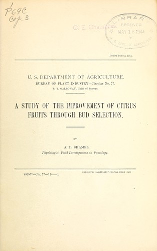 A study of the improvement of citrus fruits through bud selection