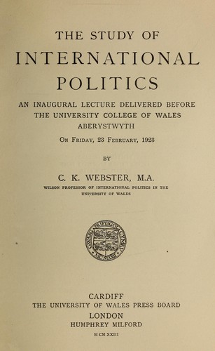 The study of international politics