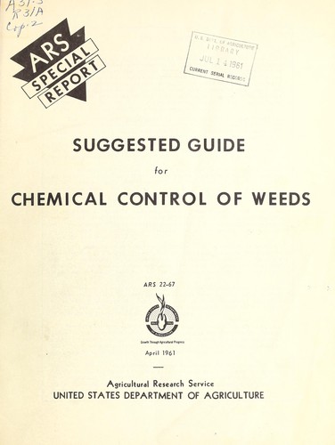 Suggested guide for chemical control of weeds
