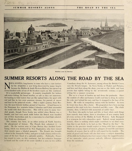 Summer resorts along the road by the sea