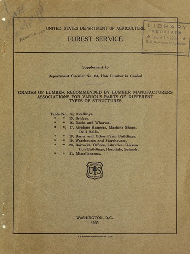 Supplement to how lumber is graded