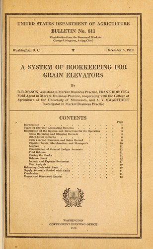 A system of bookkeeping for grain elevators
