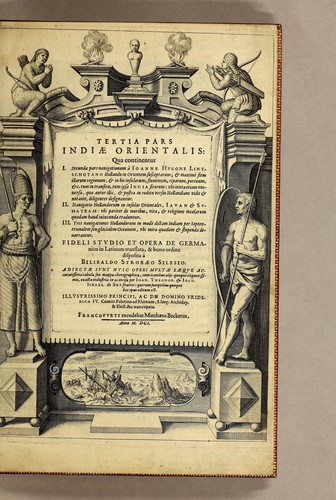 Tertia pars Indiae Orientalis: qua continentur I. Secunda pars nauigationum à Ioanne Hugone Lintschotano Hollando in Orientem susceptarum; & maximè situs illarum regionum, & in his insularum, fluminum, riparum, portuum, &c. tum in transitu, tum ipsa India sitorum: vbi iuxta etiam vniuersa, quae autor illic, & postea in reditu versus Hollandiam vidit & notauit, diligenter designantur