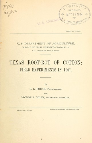 Texas root-rot of cotton