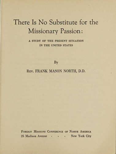 There is no substitute for the missionary passion