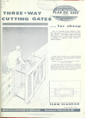 Three-way cutting gates for sheep