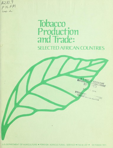 Tobacco production and trade: selected African countries