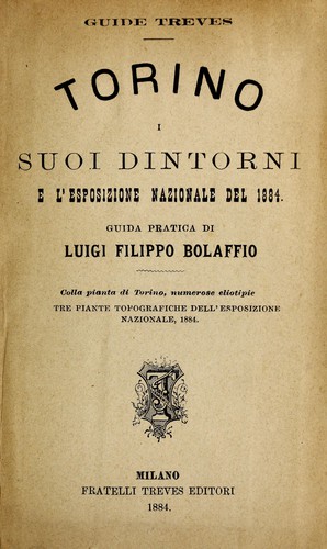 Torino, i suio dintorni e l'Esposizione nazionale del 1884