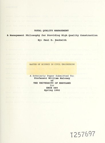 Total Quality Management