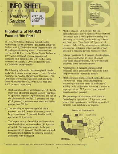 Highlights of NAHMS Feedlot '99