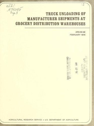 Truck unloading of manufacturer shipments at grocery distribution warehouses