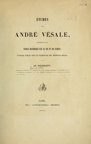 Études sur André Vésale