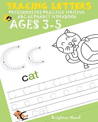 Tracing Letter Preschoolers*Practice Writing ABC Alphabet*Workbook Kids Ages 3-5