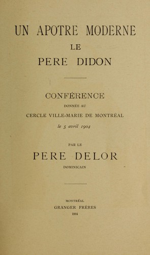 Un apotre moderne