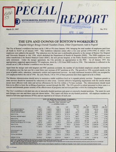 The ups and downs of Boston's workforce