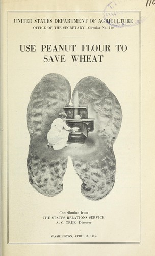 Use peanut flour to save wheat