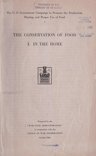 The U. S. government campaign to promote the production, sharing, and proper use of food