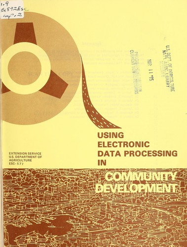 Using electronic data processing in community development