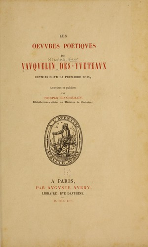 Vauquelin des-Yveteaux