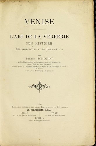 Venise, l'art de la verrerie