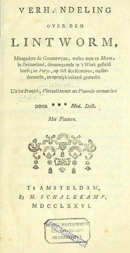 Verhandeling over den lintworm