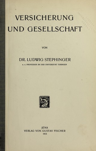 Versicherung und Gesellschaft