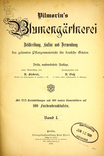 Vilmorin's Blumengärtnerei
