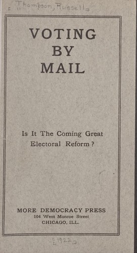 Voting by mail, is it the coming great electoral reform?