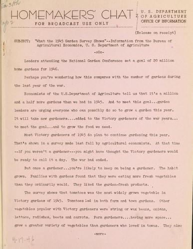 What the 1945 garden survey shows