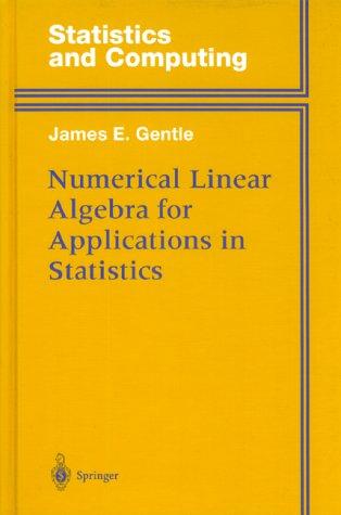 Numerical linear algebra for applications in statistics