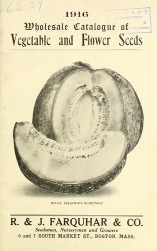 Wholesale catalogue of vegetable and flower seeds