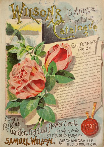Wilson's 16th annual price list and catalogue of fresh and reliable garden, field, and flower seeds