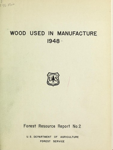 Wood used in manufacture, 1948
