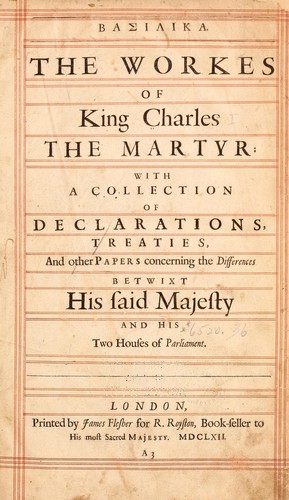 The works of King Charles the Martyr