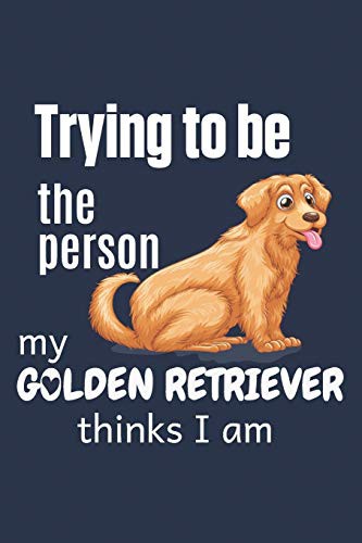 Trying to be the person my Golden Retriever thinks I am
