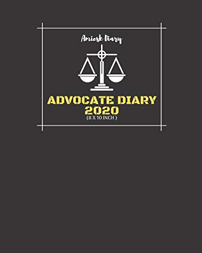 Amiesk Diary | Advocate Diary 2020 |8 x10 inch | Matte Paperback Cover