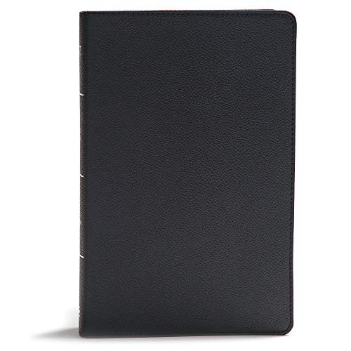 KJV Giant Print Reference Bible, Black Genuine Leather, Red Letter, Ribbon Marker, Smythe-Sewn, Two-Column Text, Concordance, Presentation Page, Full-Color Maps, Easy-to-Read Font Size