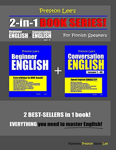 Preston Lee’s 2-in-1 Book Series! Beginner English & Conversation English Lesson 1 – 40 For Finnish Speakers