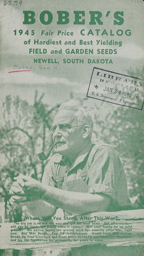 Bober's 1945 fair price catalog of hardiest and best yielding field and garden seeds