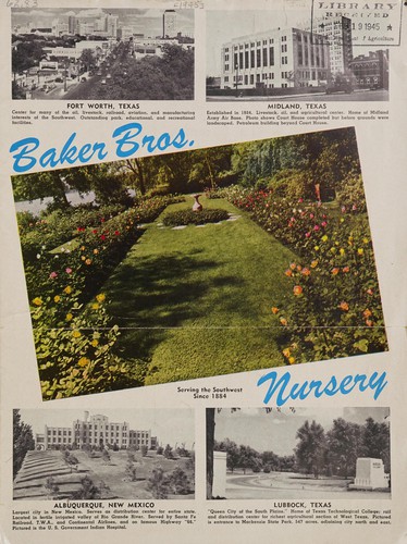 Baker Bros. Nursery, serving the Southwest since 1884