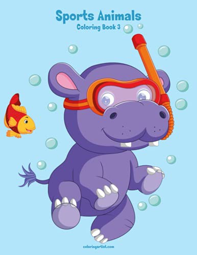 Sports Animals Coloring Book 3