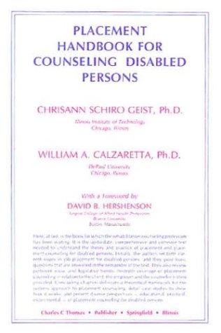 Placement handbook for counseling disabled persons