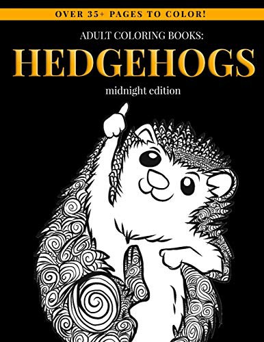 Adult Coloring Books : Hedgehogs