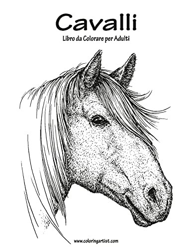 Cavalli Libro da Colorare per Adulti 1