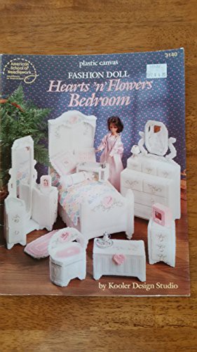 Plastic Canvas Fashion Doll Hearts 'n' Flowers Bedroom