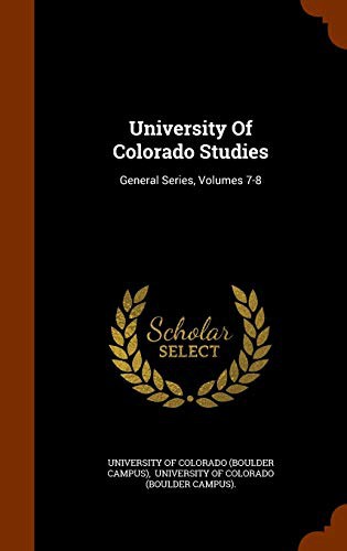 University Of Colorado Studies