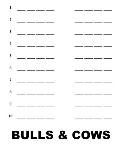 Bulls & Cows