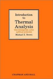 Introduction to thermal analysis