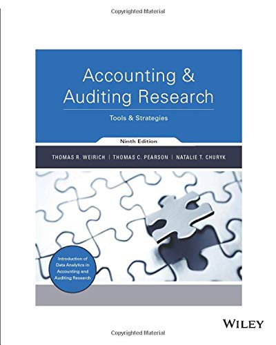 Accounting & Auditing Research : Tools & Strategies 9th Edition