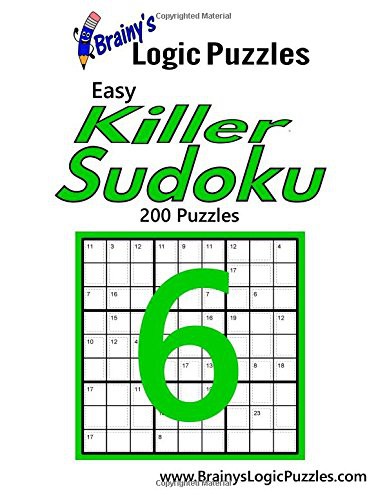 Brainy's Logic Puzzles Easy Killer Sudoku #6